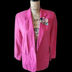 Rafaella Blazer Wmns SZ 6 Vintage Retro Barbiecore Summer Office Business Casual